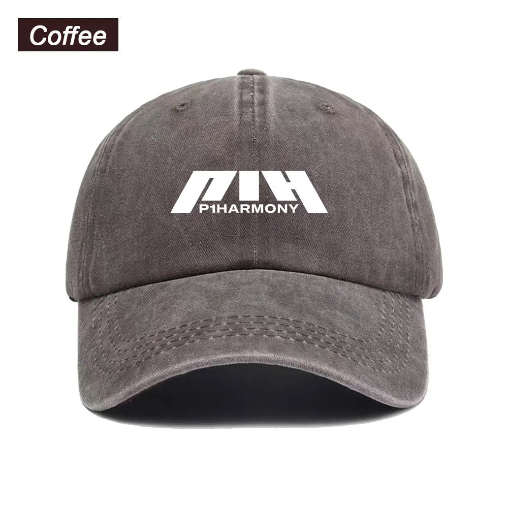 Baseball Cap Washed Printed Trucker Style Unisex