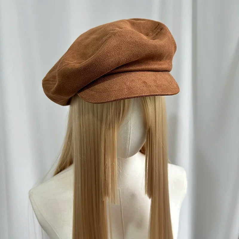Harajuku Suede Red Navy Style Cloud Caps