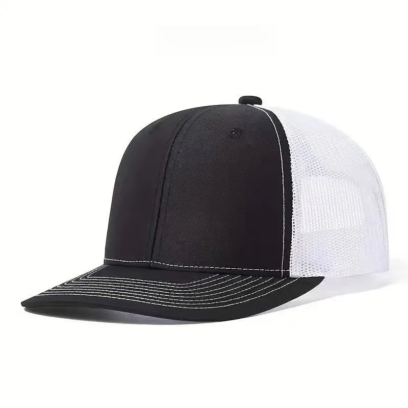 Richardson 112 Unisex Mesh Trucker Cap Breathable Sun Hat With Slightly Curved