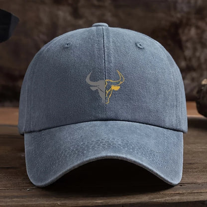 Fashionable Bull Head Printed Baseball Hat Multi functional Outdoor Leisure Fishing Hat