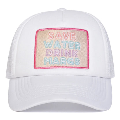 Unisex Drink Margs Embroidery Baseball Net Caps Spring and Summer