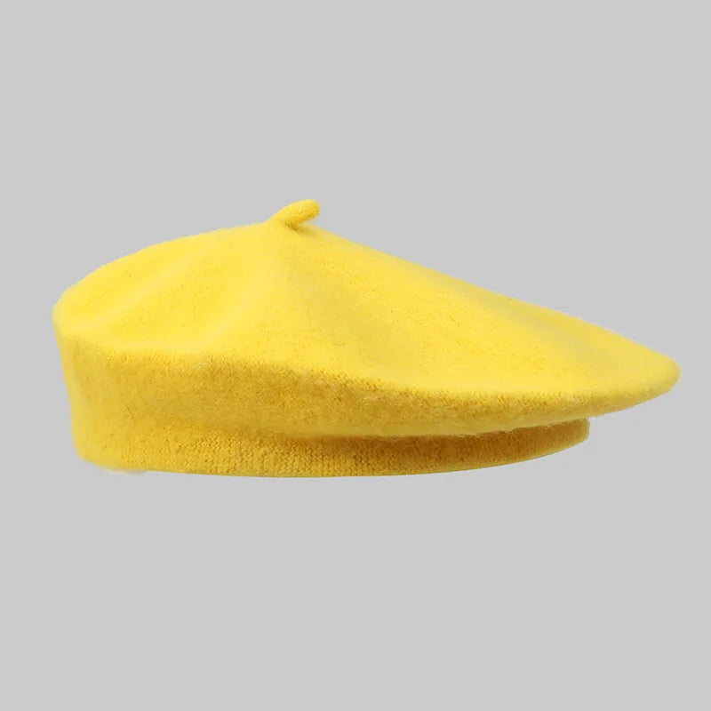 Korean Women Beret Hat Autumn Winter Fashion Casual Warm