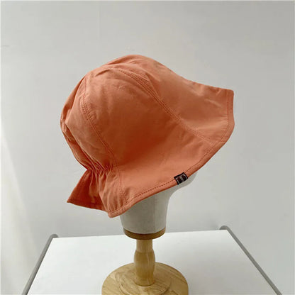 Pleated Women Fisherman Hat Korean Girl Sunshade Basin Hat