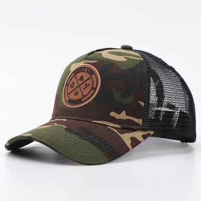 New Summer Mesh Baseball Cap Women Men Letter Patch Snapback Hat