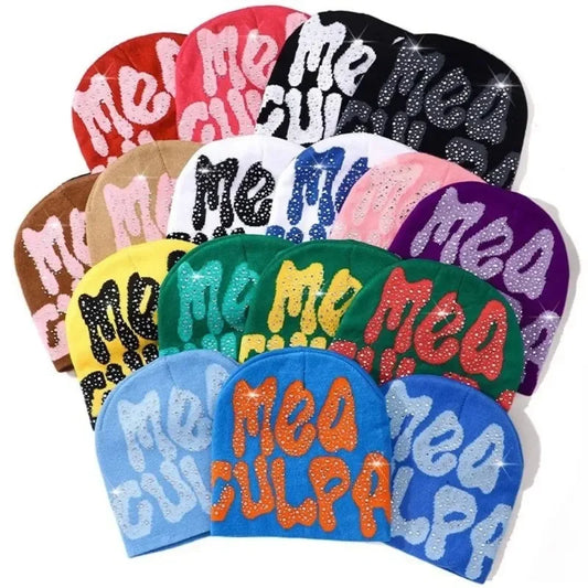 Soft Stretch Knitted Slouchy Cap For Casual Spring & Autumn Wear