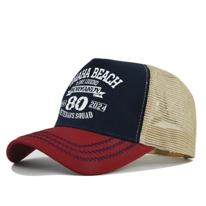 Spring Summer Printed Mesh Breathable Baseball Cap