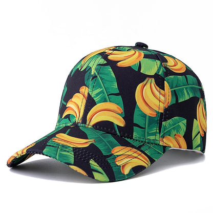 Unisex Summer Baseball Cap Fruit Print Men Women Cap