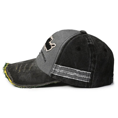 New Retro Old Caps For Men Embroidered Letter Baseball 1969 Edged Caps