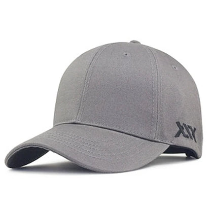 Oversize Baseball Caps Lady Hard Cotton Sun Cap Dad Casual Curved Peak Sport Hat Big Bone Men