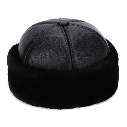 New Style 2025 Retro Cowhide Bomber Hat
