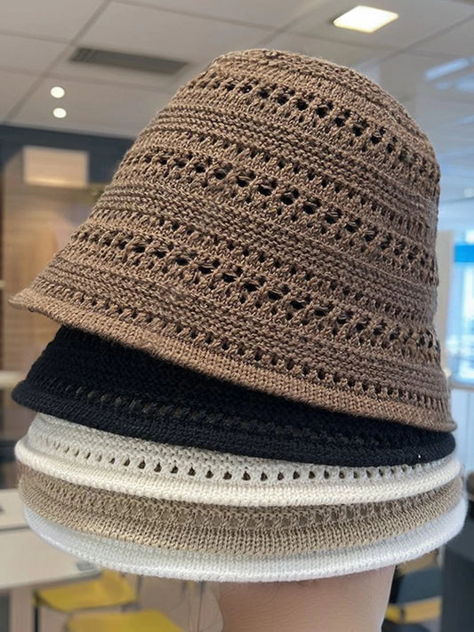 Raffia Paper Tassel Edge Beach Hats UV Protect Foldable Sun Visor