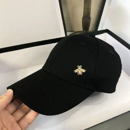 Honeybee Embroidered Sun Hat Cotton Baseball Hat