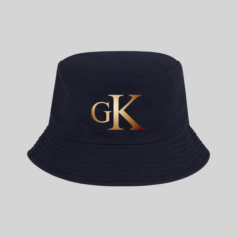 Retro GK Lettered Fisherman's Hat - Unisex Sun Hat Bucket Hats