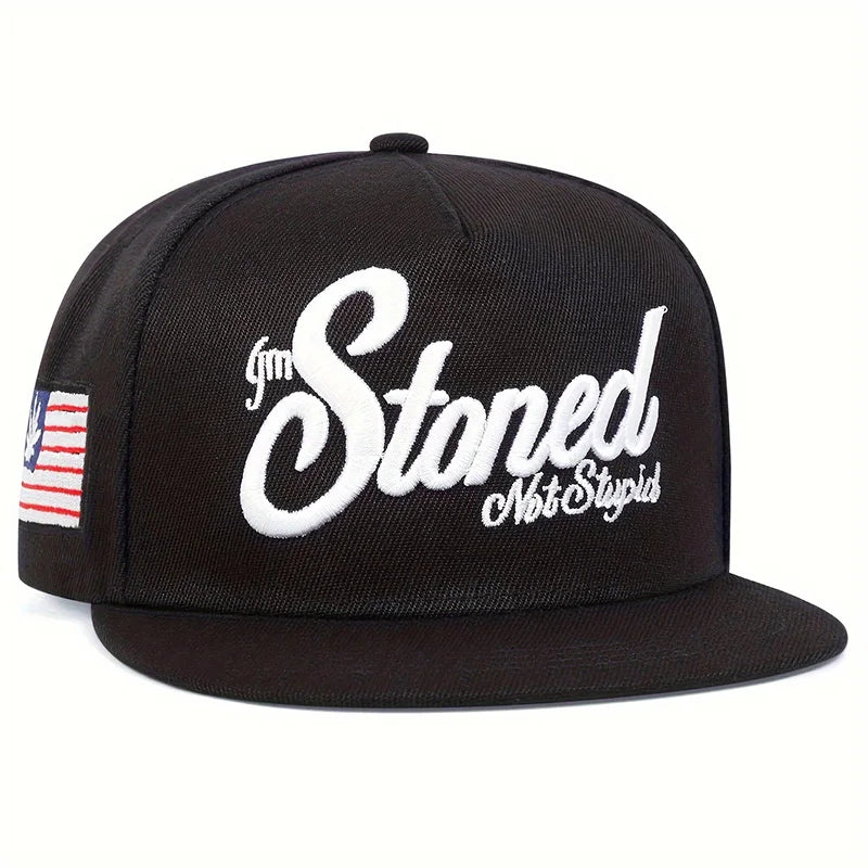 Unisex Stoned Letter Embroidery Baseball Hats Spring Autumn Outdoor Adjustable Casual Hip Hop Trucker Caps Sunscreen Hat
