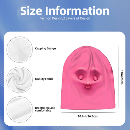 Funny Expression Bonnet Hat Knitted Hats Men Women