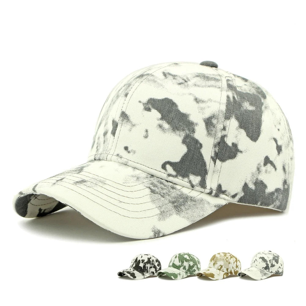 European American Tie Dye Cotton Baseball Cap
