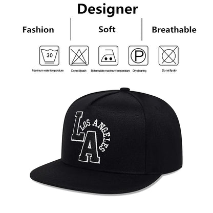 Letter Embroidery Baseball Cap Los Angeles Hip Hop Snapback Hat for Men Women Adult Sports