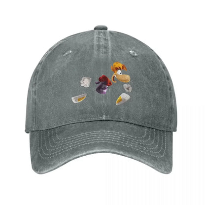 Rayman Printed Doormat Floor Fashion Baseball Cap Peaked  Men's Hat Women's
