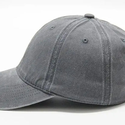 Washed Dad Hat Baseball Cap Outdoor Duckbill Soft Top Hat