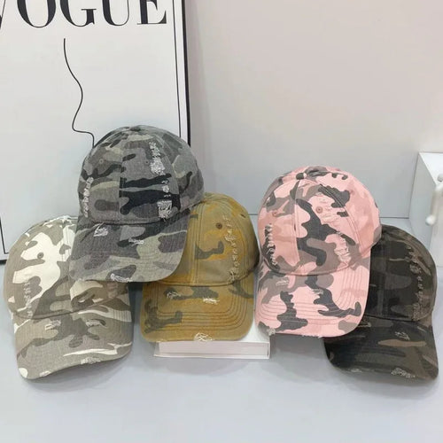 Unisex Trendy Camo Baseball Cap Vintage