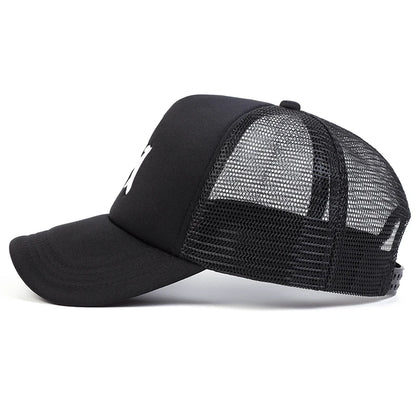 Unisex Letter Embroidery Baseball Net Caps Spring and Summer