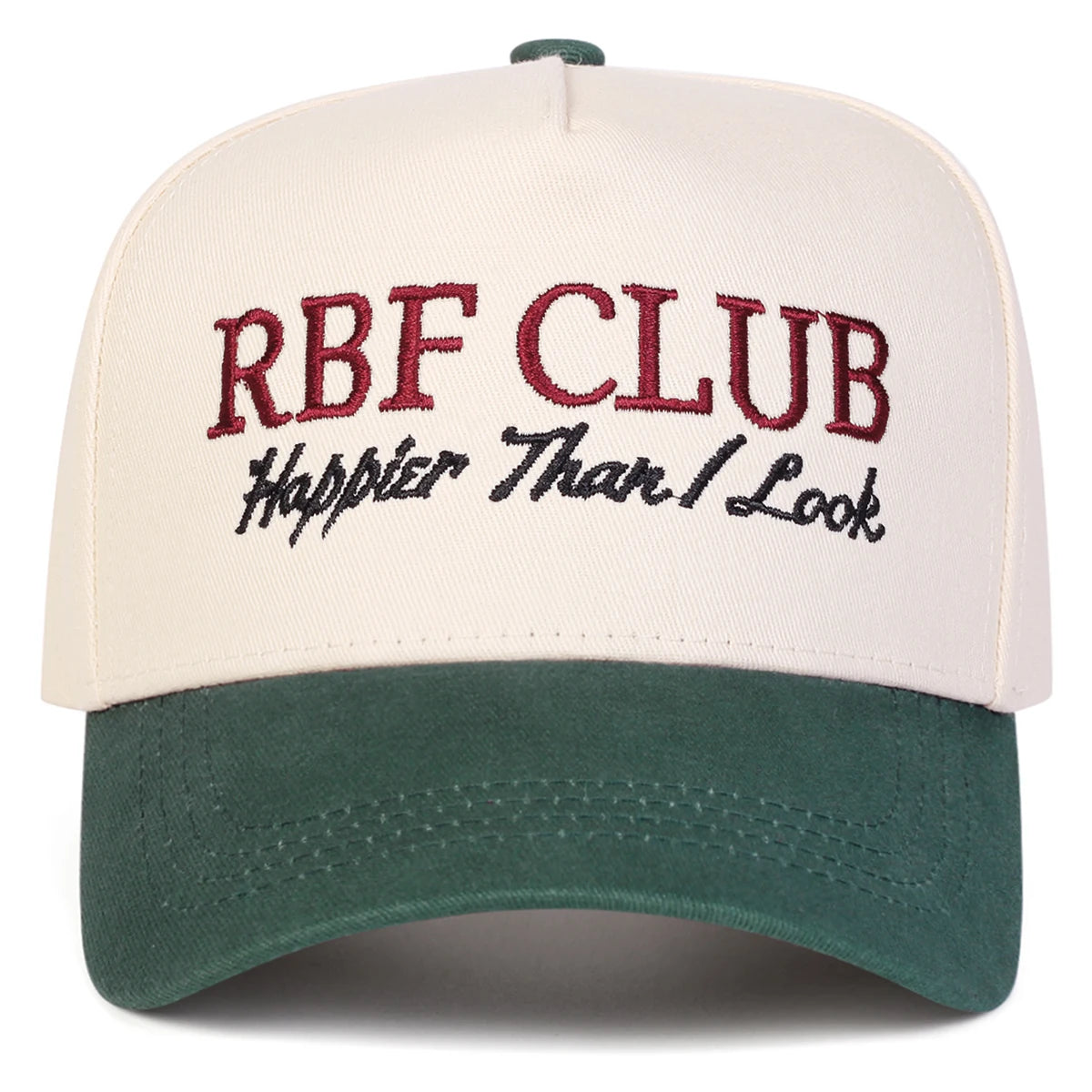 Unisex RBF Club Letter Embroidery Baseball Caps Spring Autumn