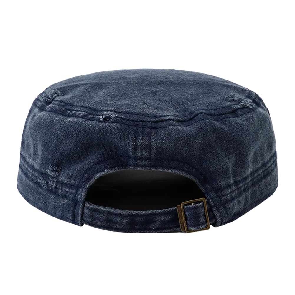 New Unisex Flat Top Hat For Men Retro Vintage Black Green Army Cap