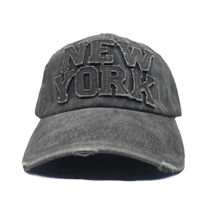New York Washed Cotton Cap For Adult Men Women Summer Baseball Caps