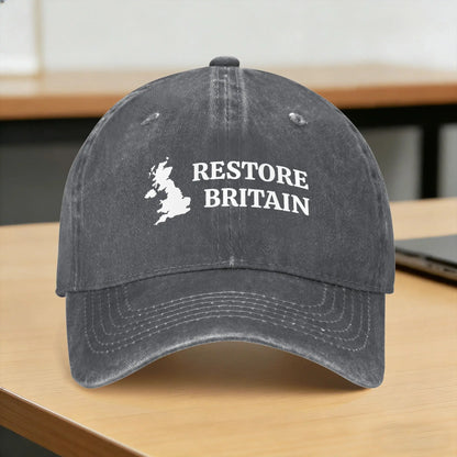 Summer Restore Britain UK Patriot Conservative Graphic Baseball Cap