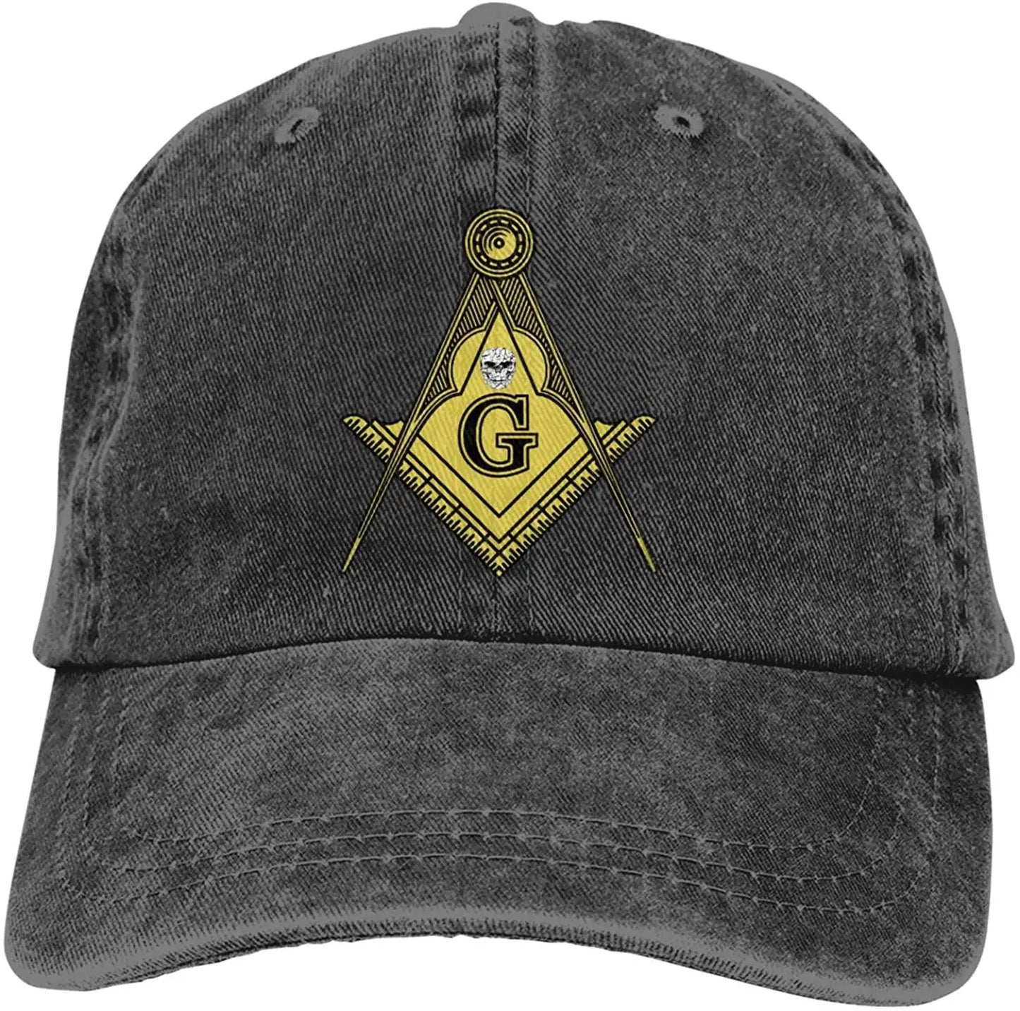 Freemason Masonic Sports Denim Cap Adjustable Unisex