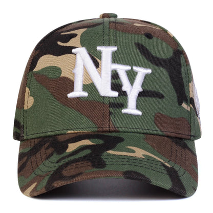 Unisex NY Letter Embroidery Camouflage Baseball Caps