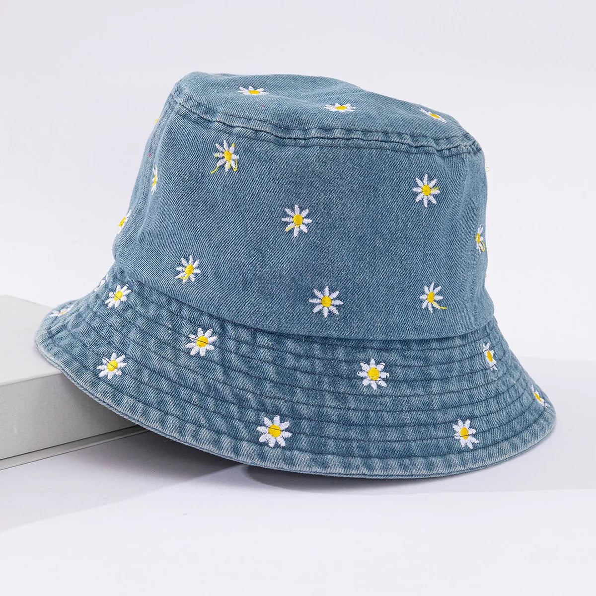 Little Daisy Embroidered Fisherman Hat