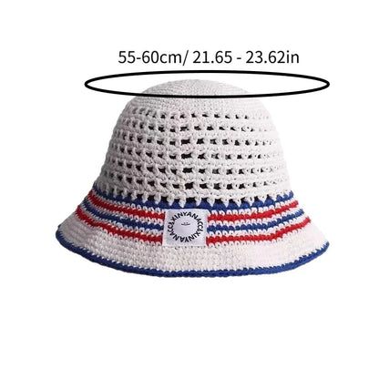 Sun Hat Striped Fisherman Hat Women's