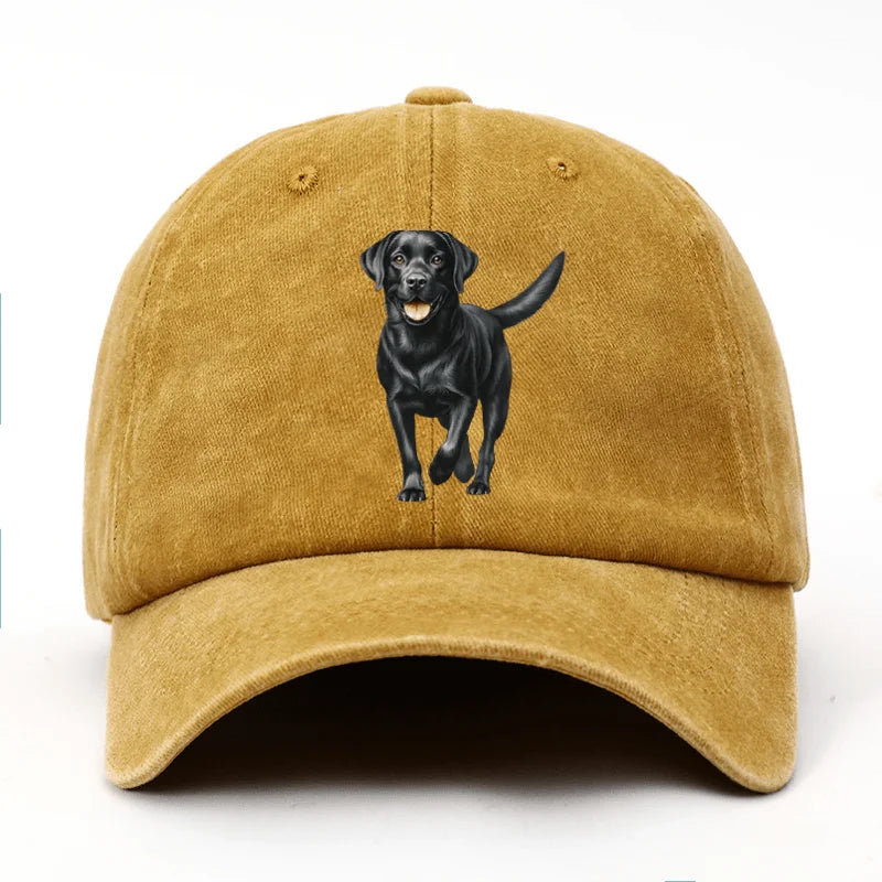 Black Labrador Print Baseball Cap is The Perfect Birthday Gift for Pet Enthusiasts for Both Men and Women