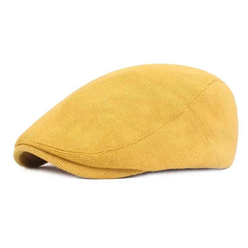 Men Classic One‑Piece Front Beret Newsboy Cap