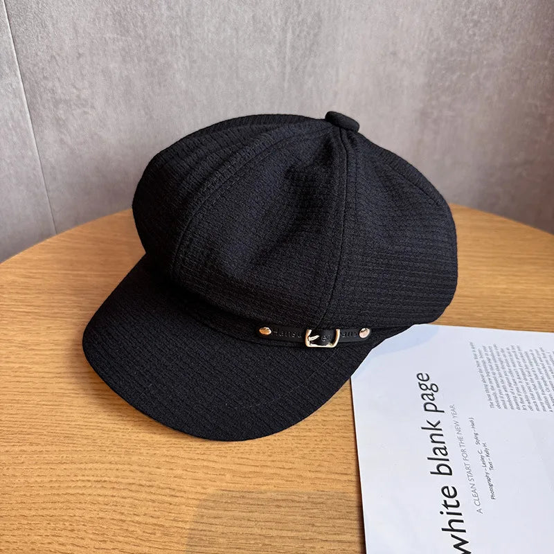 Winter Warm Women’s Beret Cap Windproof Insulation Blend Retro