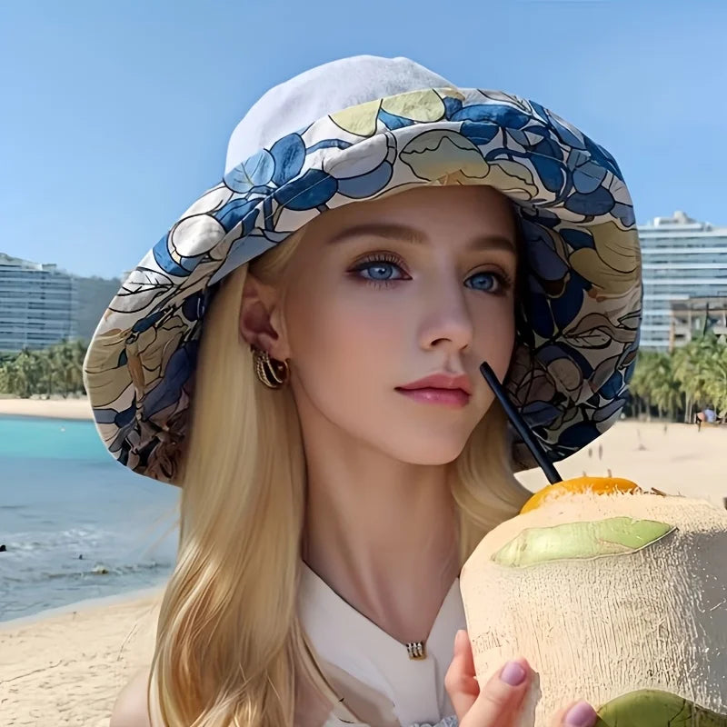 Wide-Brimmed & Reversible Women's Outdoor Hat