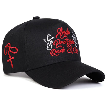 Unisex Hndo Protejido Letter Embroidery Baseball Caps Spring Autumn