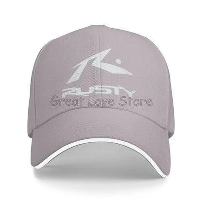 Rusty Surfboards Unisex Daily Casual Sandwich Hat Summer Sports Sun Protector Bucket Hats Snapback Cap