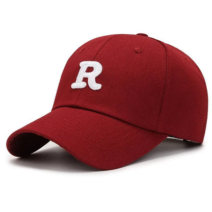Letter Print Summer Slimming and Face Small Big Head Circumference Duckbill Cap Versatile Soft Top Baseball Hat