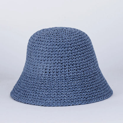 Women Straw Sun Hat Woven Bucket Hat Fishing Hat