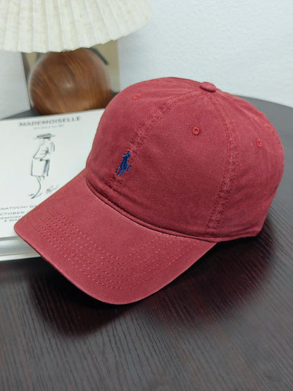 New Trendy Pony Embroidered Baseball Cap Showing Face Small Leisure Sports Cap