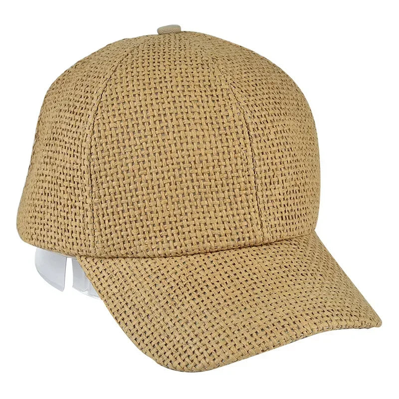 Men's And Women's Fashionable Straw Baseball Caps