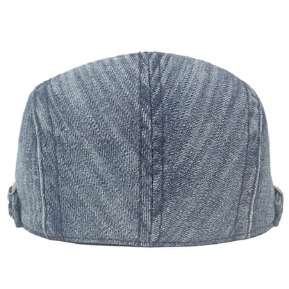 Male Female Retro Artist Painter Beret Hat Spring Summer Cotton Denim Beret Cap