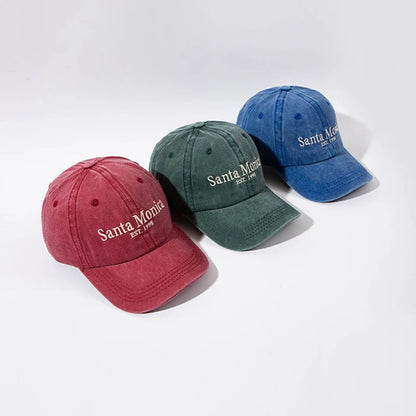 Fashion Retro Letter Embroidery Baseball Hat