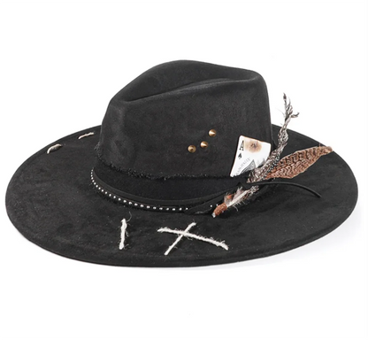 Handmade Fedora Hat Suede Men's And Women's Hat