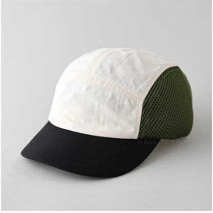 New 5 Panel Quick Dry Mesh Baseball Cap