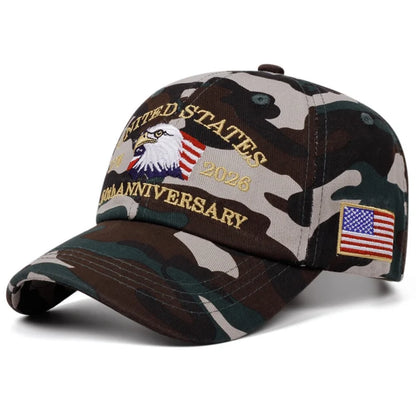 Flag USA Eagle 250th Anniversary Baseball Cap