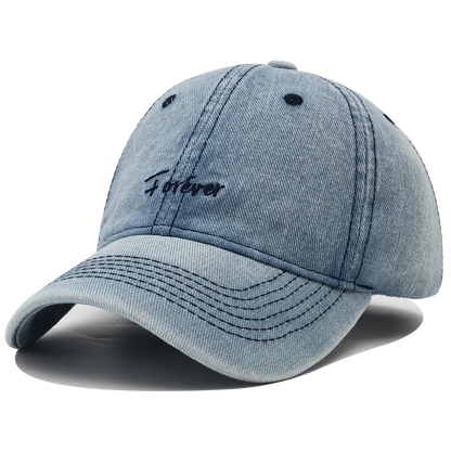 2023 New Designer Forever Embroidery Washed Baseball Cap