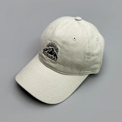 Korean Retro Mountain Embroidery Snapback Caps New Sunshade Baseball Hats Breathable Versatile Fashion